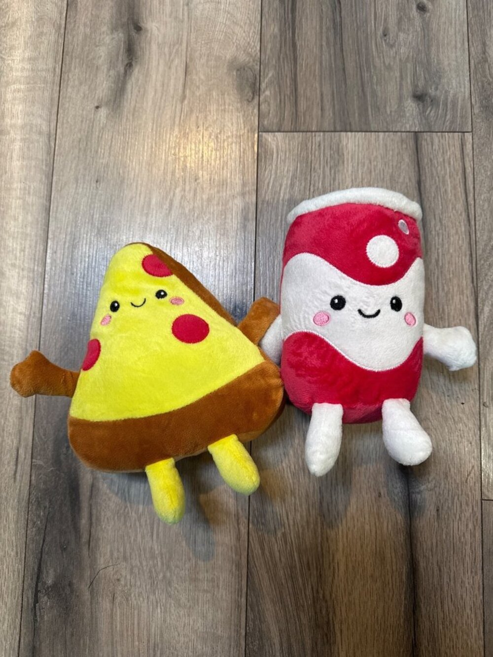Midwood Brands Pizza & Soda Plush Set Foodie Kawaii Stuffed Animals 8 Inch